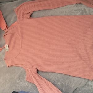 Pink rose, medium long sleeve